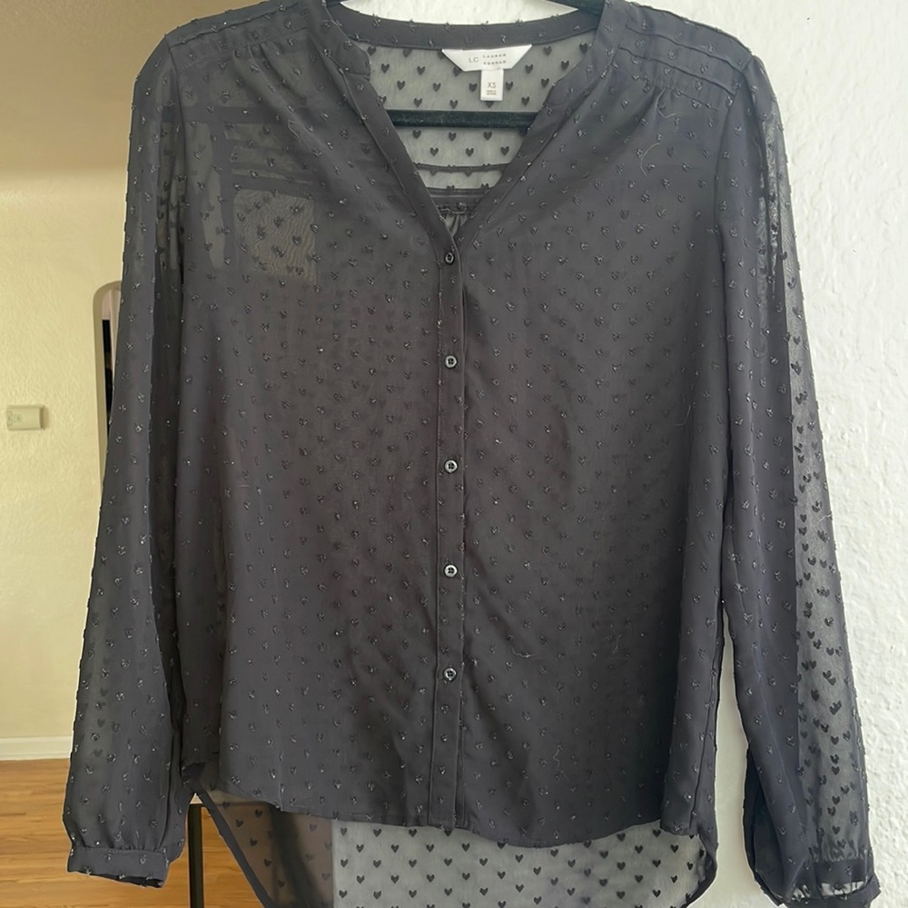 Lauren Conrad black work top